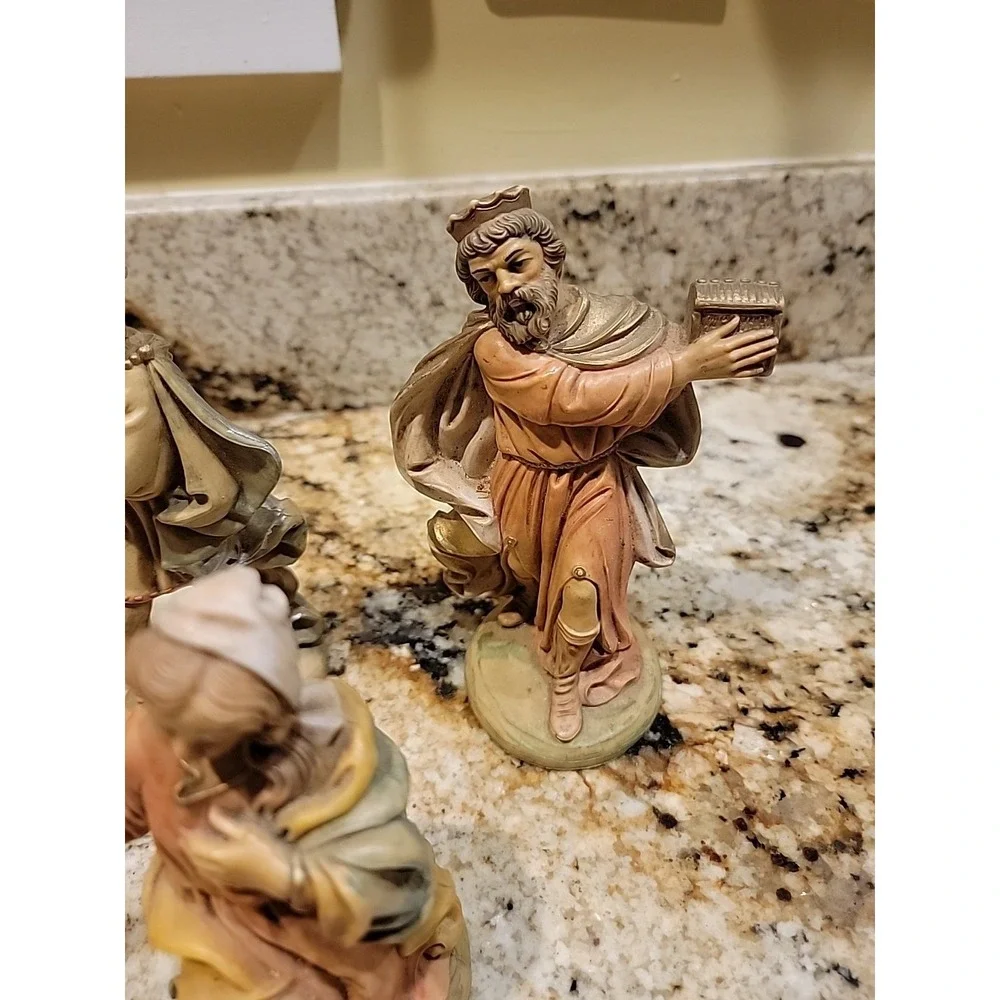 Vintage Fontanini Nativity Scene 9 Nine Piece Set 1980's Italy